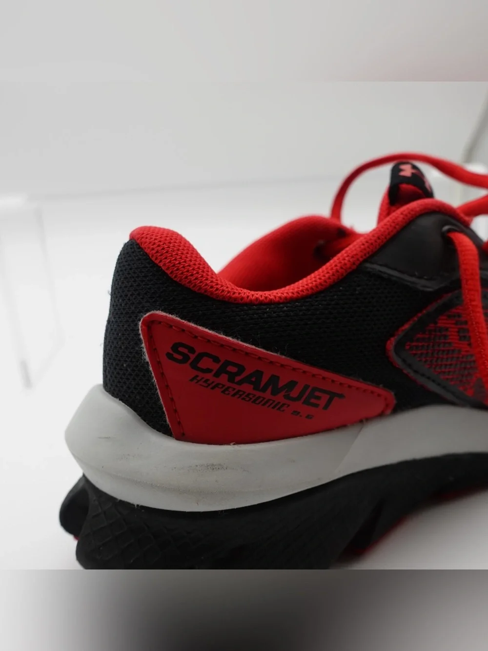 Under Armour Kids Charged Scramjet 4 Boy Size 4 Y Shoes Red Running Athletic